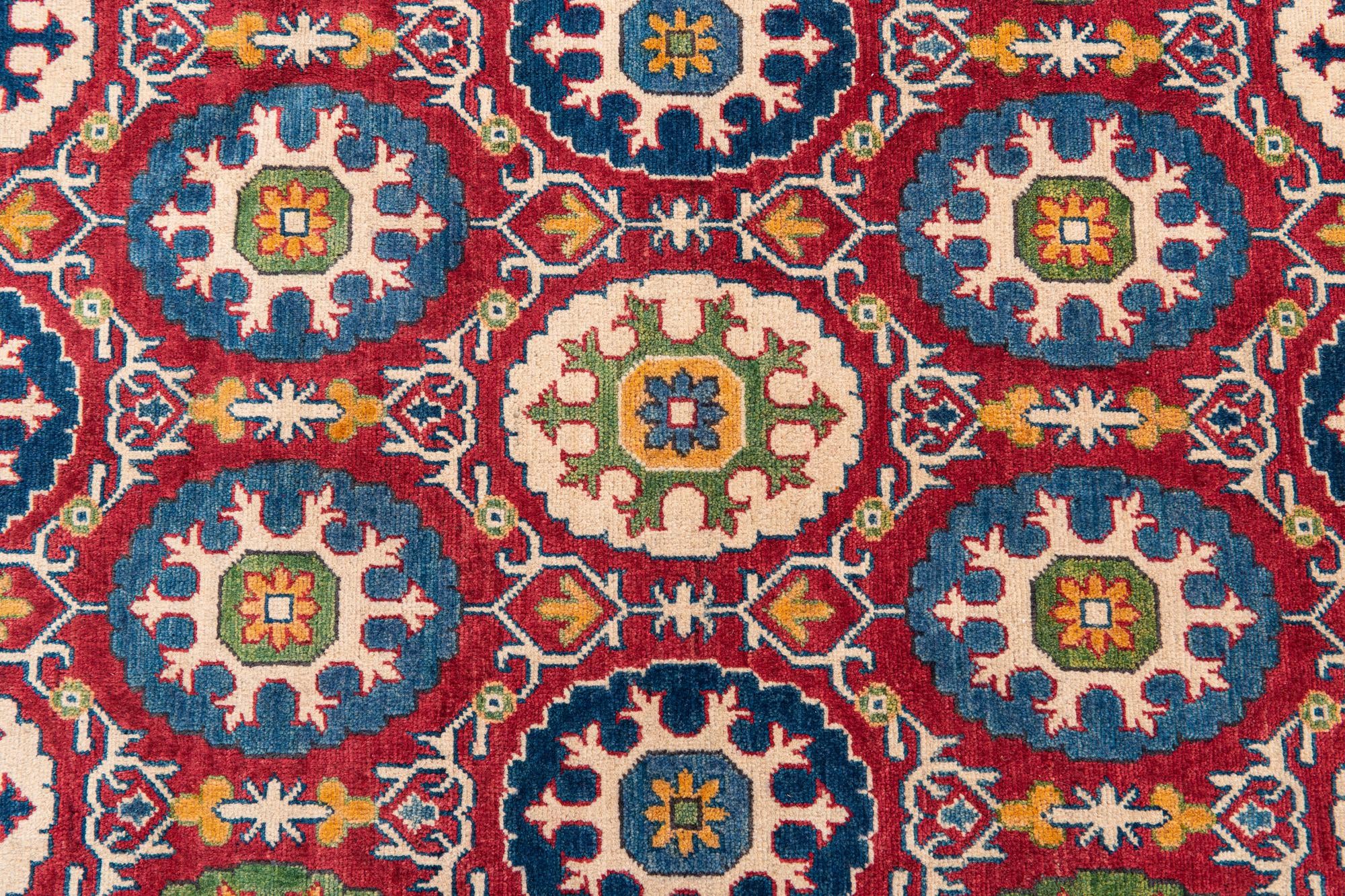 6' 8 x 9' 8 Hand Knotted Kazak Rug