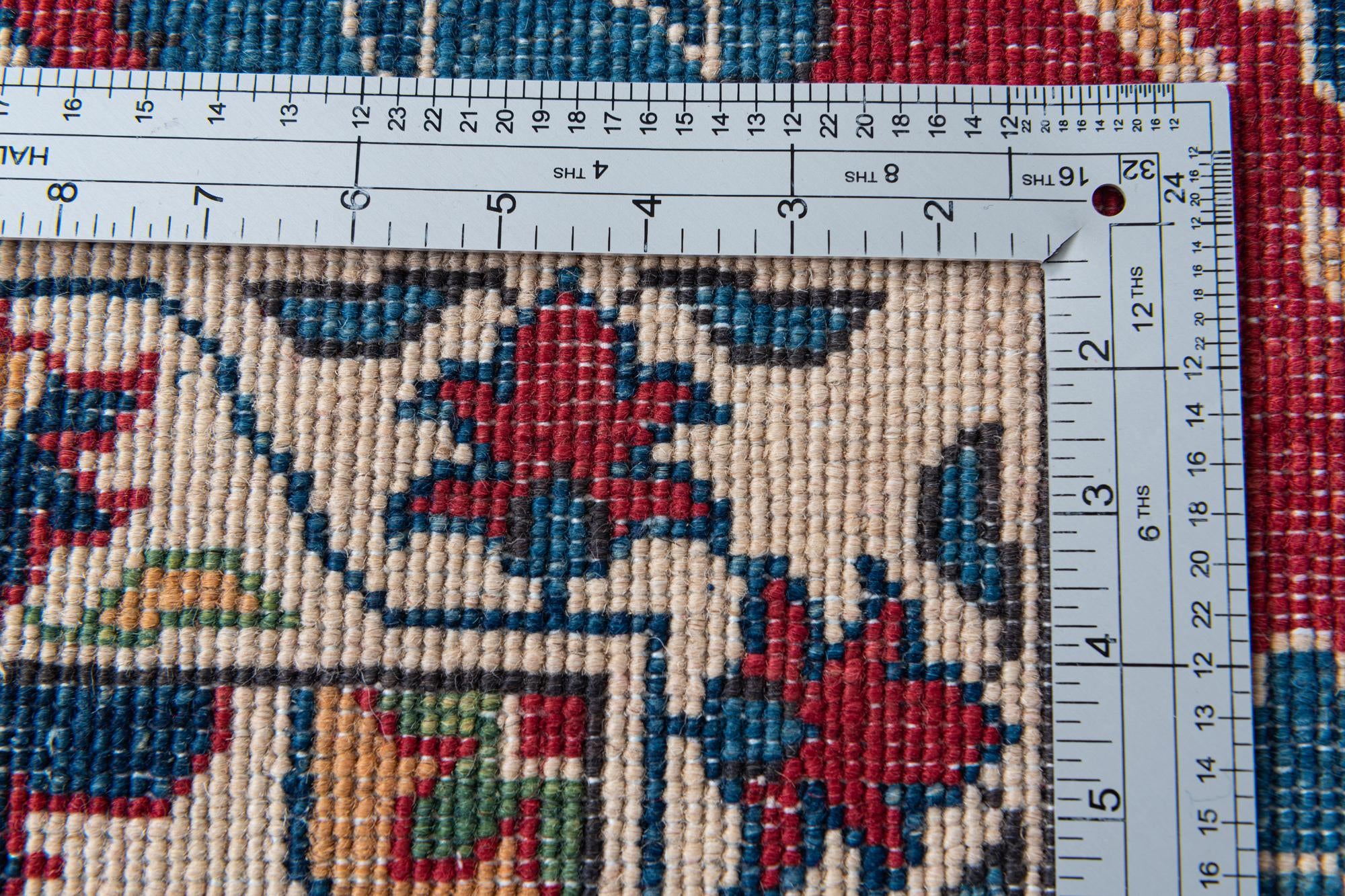 6' 8 x 9' 8 Hand Knotted Kazak Rug