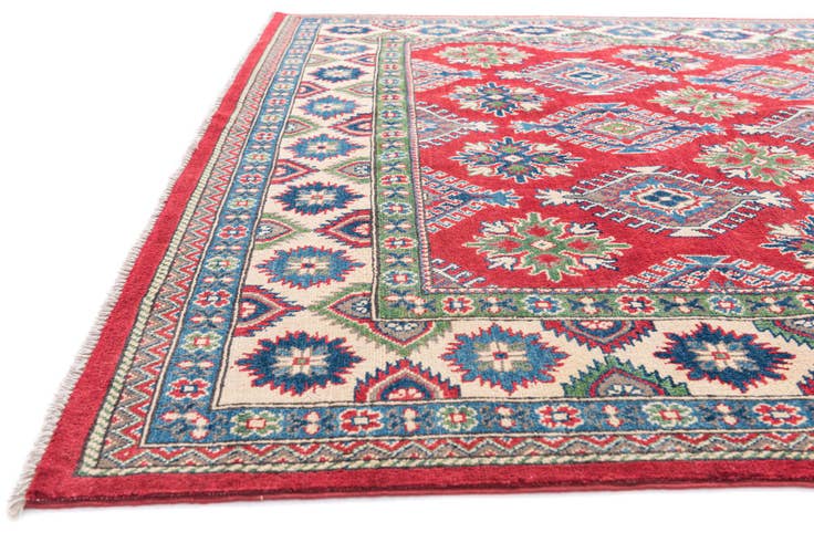 Detail image of 6' 4 x 9' 9 Hand Knotted Kazak Rug