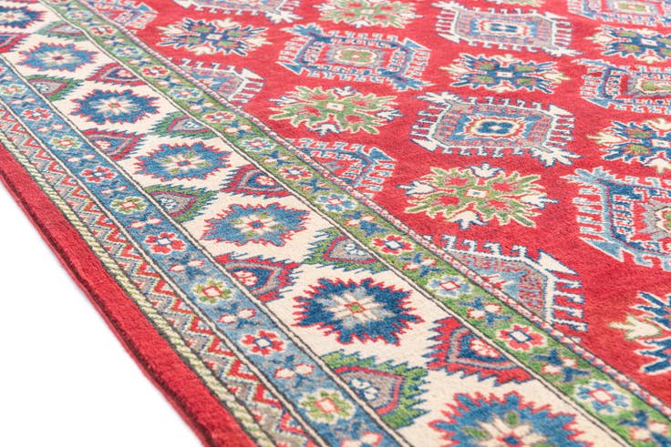 Detail image of 6' 4 x 9' 9 Hand Knotted Kazak Rug