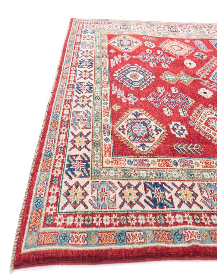 Detail image of 6' 5 x 9' 7  Hand Knotted Kazak Rug