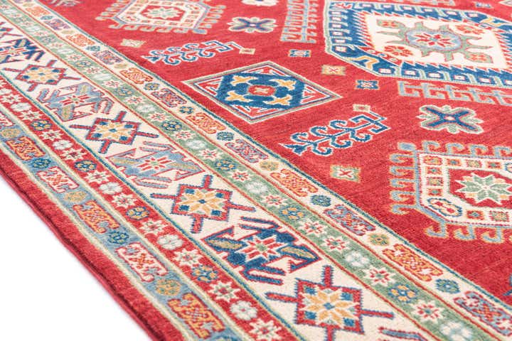 6' 5 x 9' 7 Hand Knotted Kazak Rug