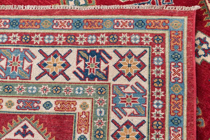 6' 5 x 9' 7 Hand Knotted Kazak Rug