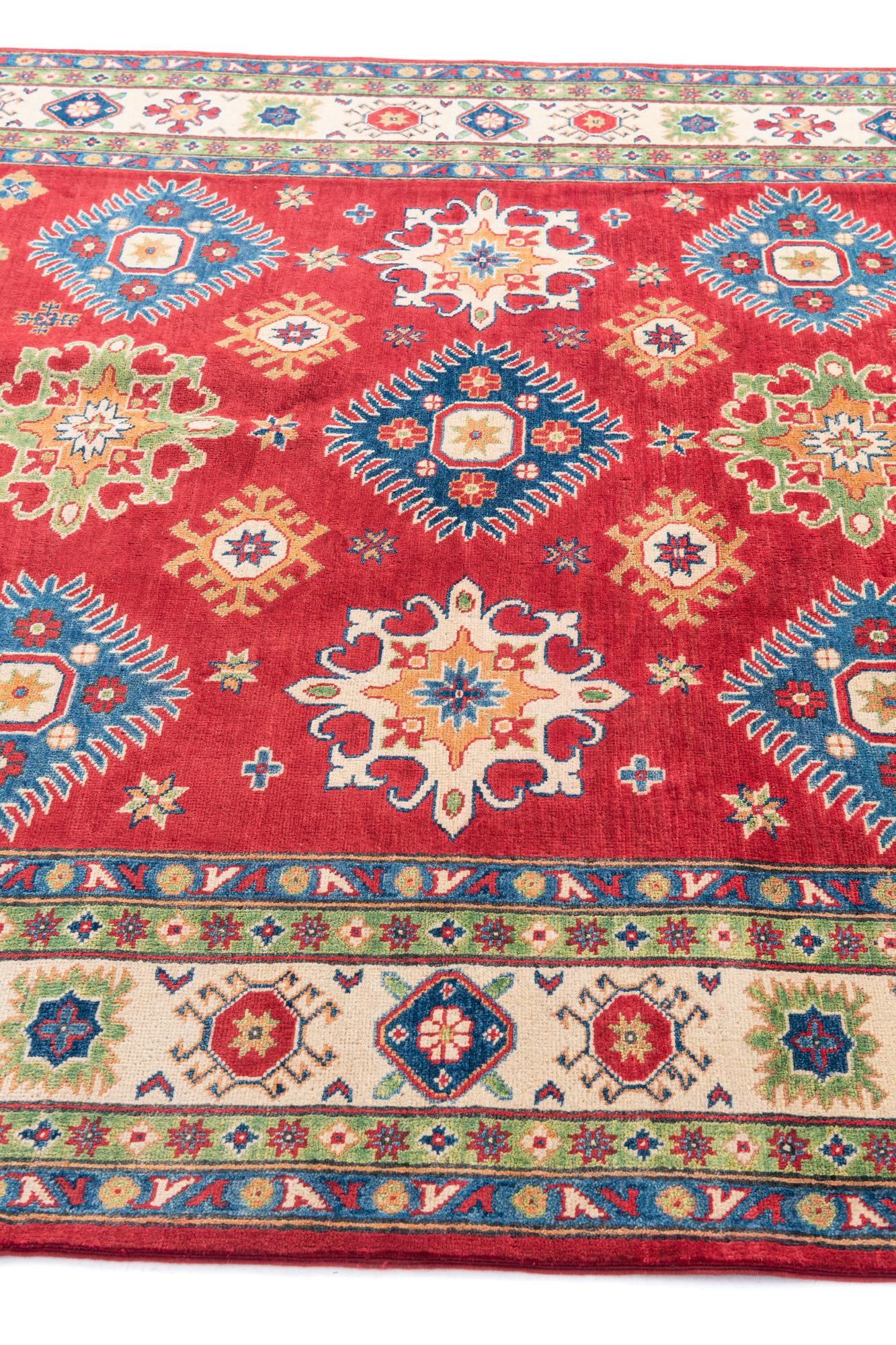 6' 7 x 9' 8 Hand Knotted Kazak Rug