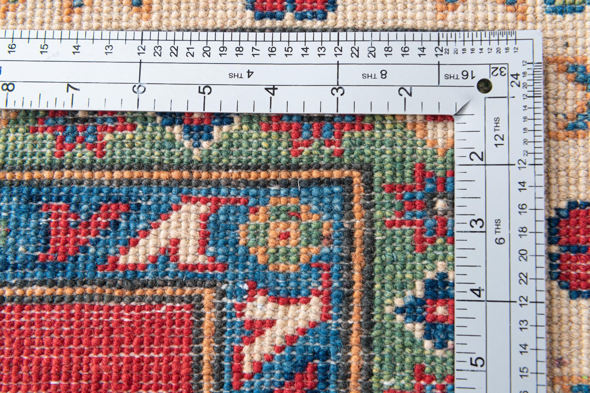 6' 7 x 9' 8 Hand Knotted Kazak Rug