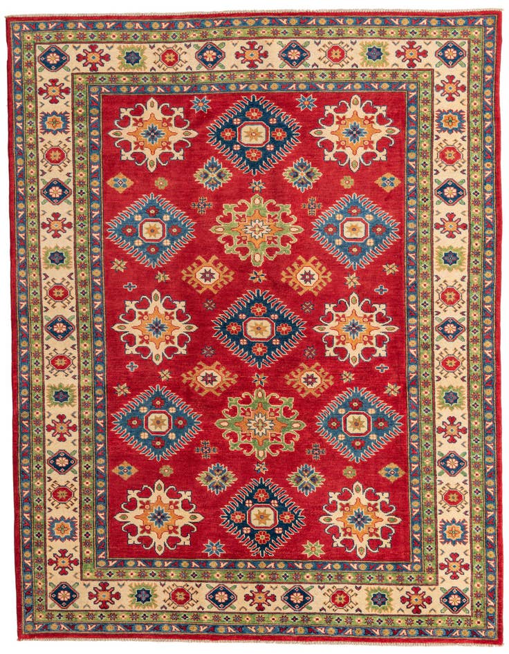 Detail image of 6' 7 x 9' 8 Hand Knotted Kazak Rug