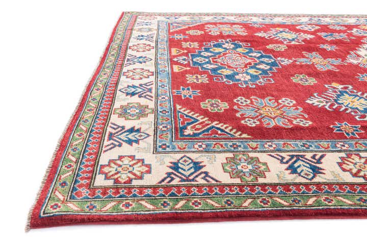 6' 4 x 9' 7 Hand Knotted Kazak Rug