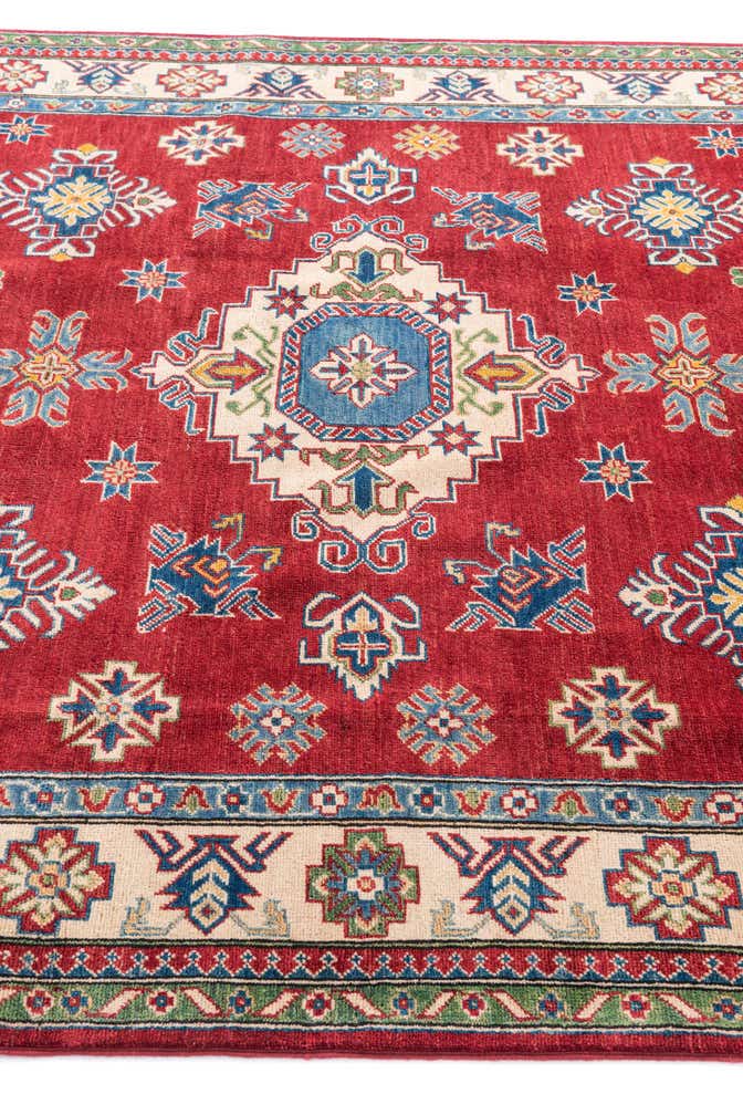 6' 4 x 9' 7 Hand Knotted Kazak Rug
