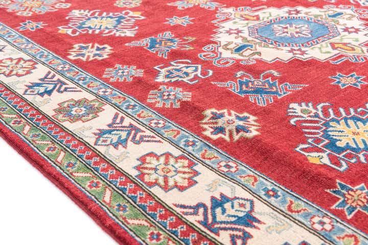 6' 4 x 9' 7 Hand Knotted Kazak Rug