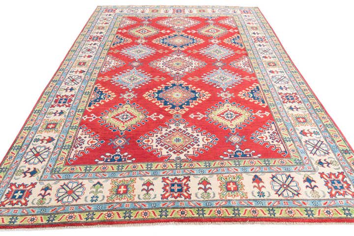 6' 9 x 10' Hand Knotted Kazak Rug