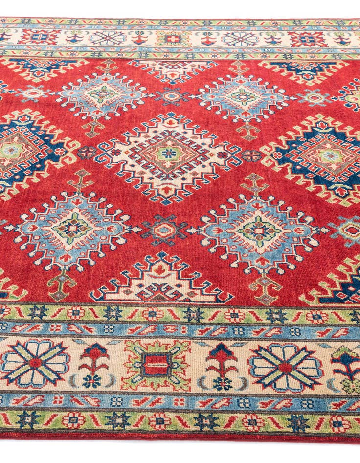 Detail image of 6' 9 x 10'  Hand Knotted Kazak Rug