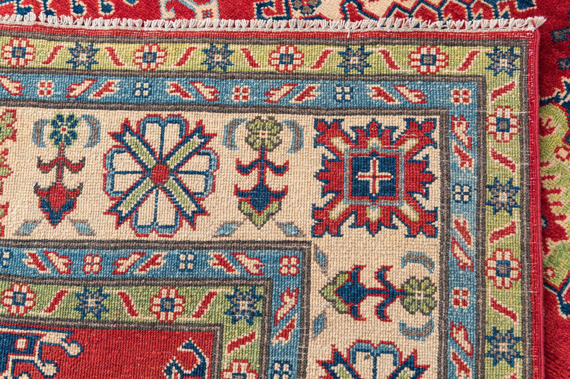 6' 9 x 10' Hand Knotted Kazak Rug