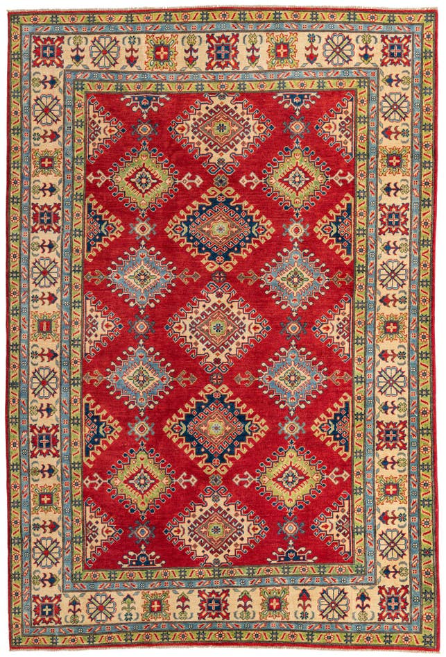 Detail image of 6' 9 x 10' Hand Knotted Kazak Rug