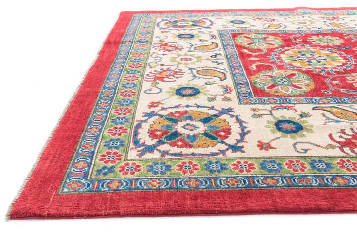 6' 7 x 9' 7 Hand Knotted Kazak Rug