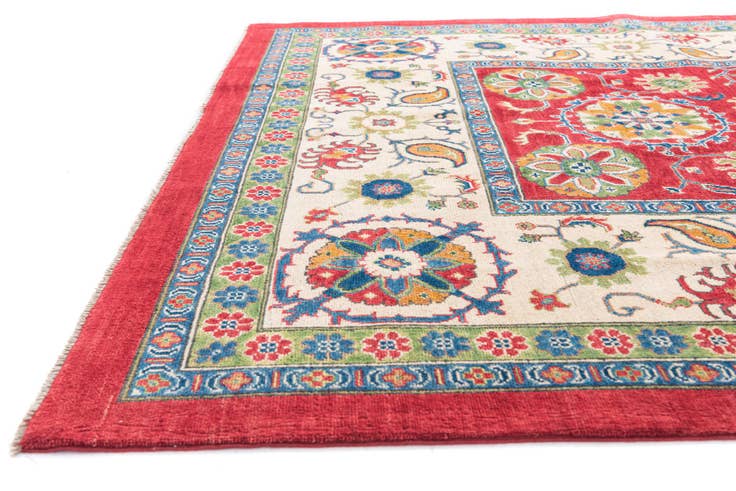 Detail image of 6' 7 x 9' 7 Hand Knotted Kazak Rug
