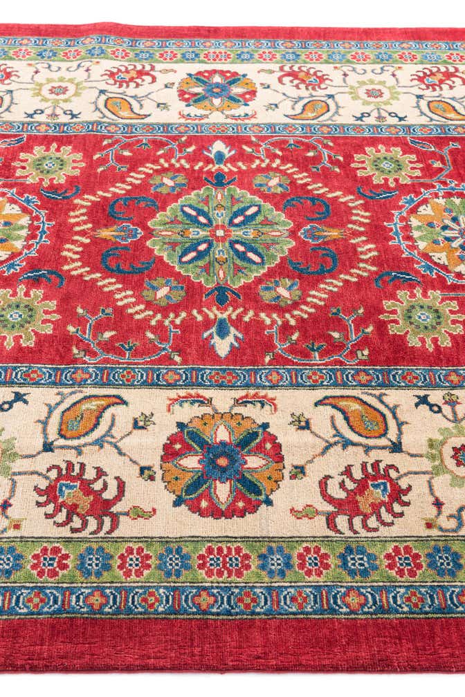 6' 7 x 9' 7 Hand Knotted Kazak Rug