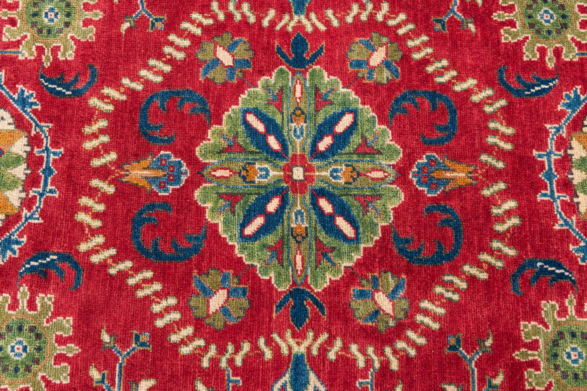 6' 7 x 9' 7 Hand Knotted Kazak Rug