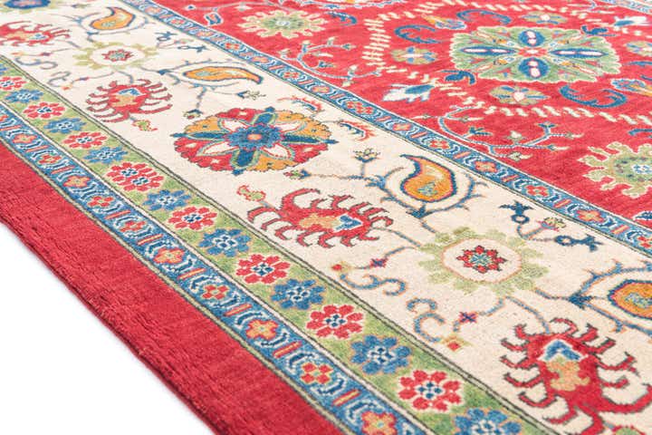 6' 7 x 9' 7 Hand Knotted Kazak Rug