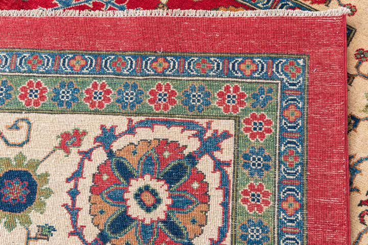 6' 7 x 9' 7 Hand Knotted Kazak Rug