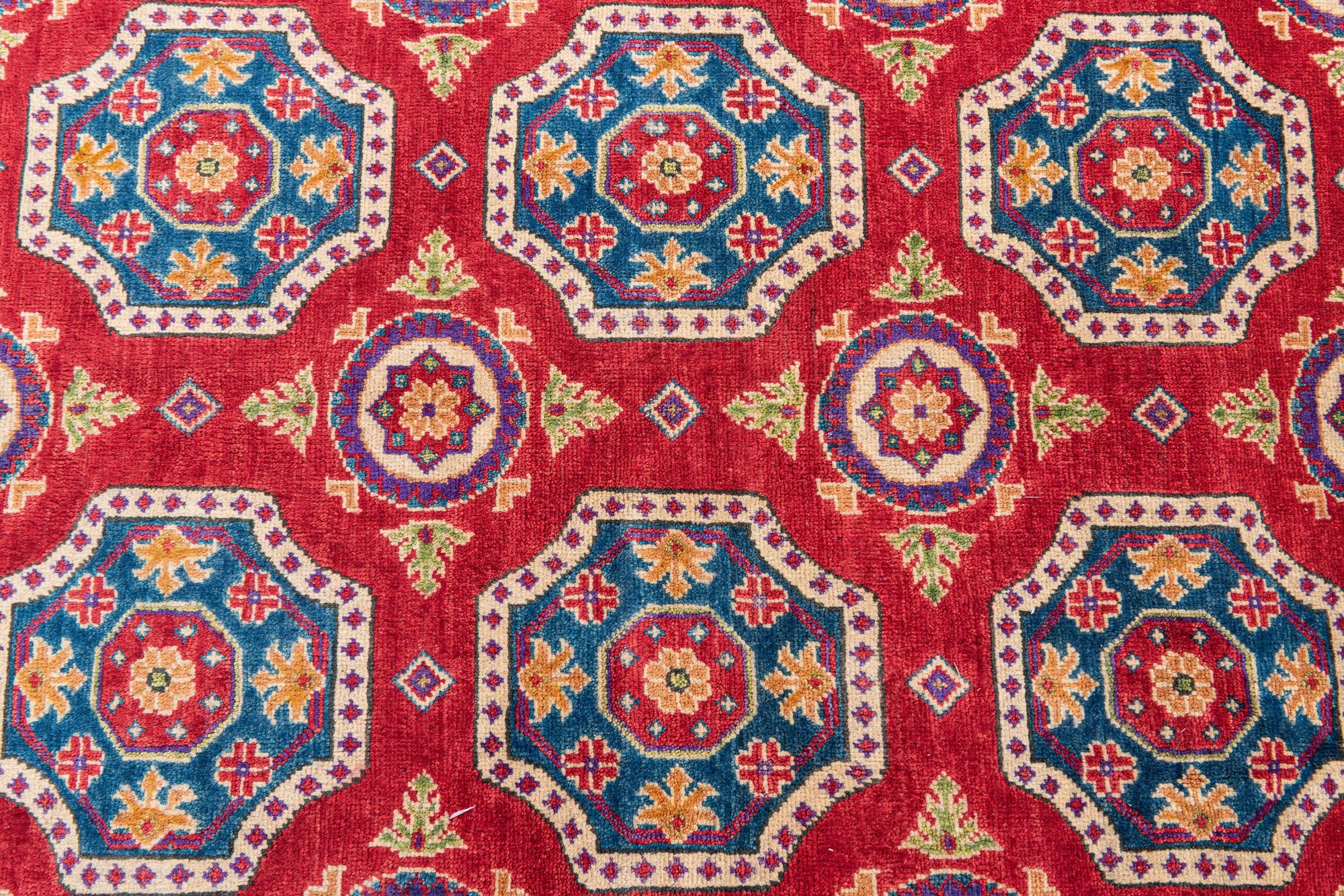 6' 5 x 9' 7 Hand Knotted Kazak Rug