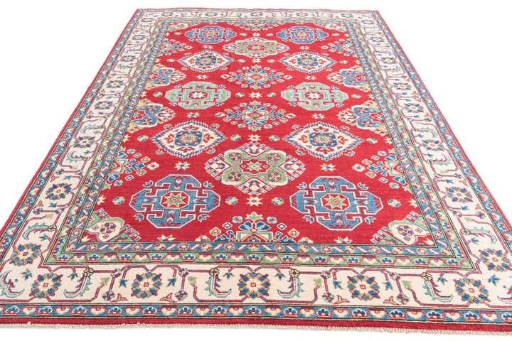 6' 7 x 9' 7 Hand Knotted Kazak Rug