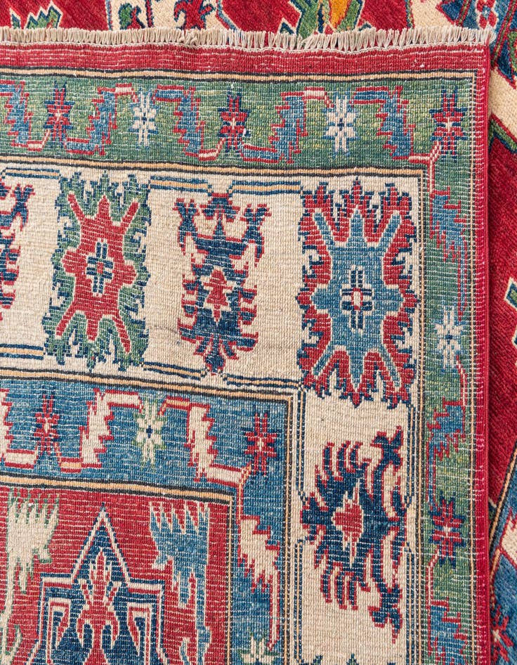 Detail image of 6' 8 x 10'  Hand Knotted Kazak Rug