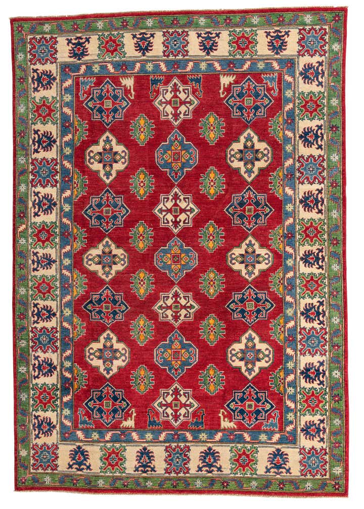 6' 8 x 10' Hand Knotted Kazak Rug