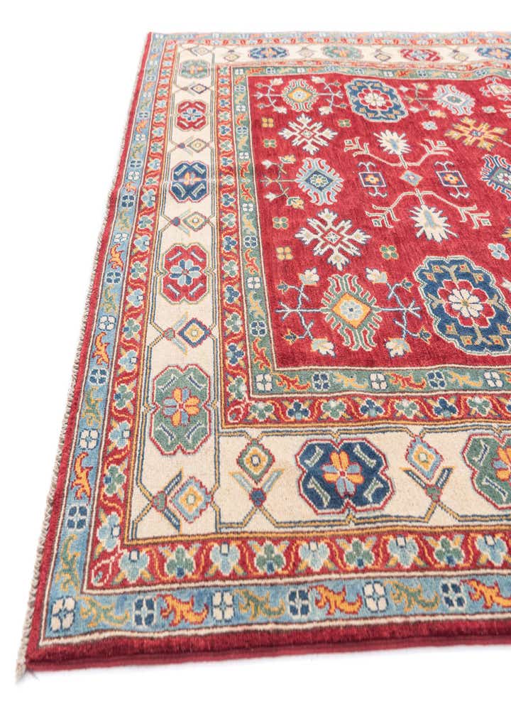 6' 8 x 9' 8 Hand Knotted Kazak Rug