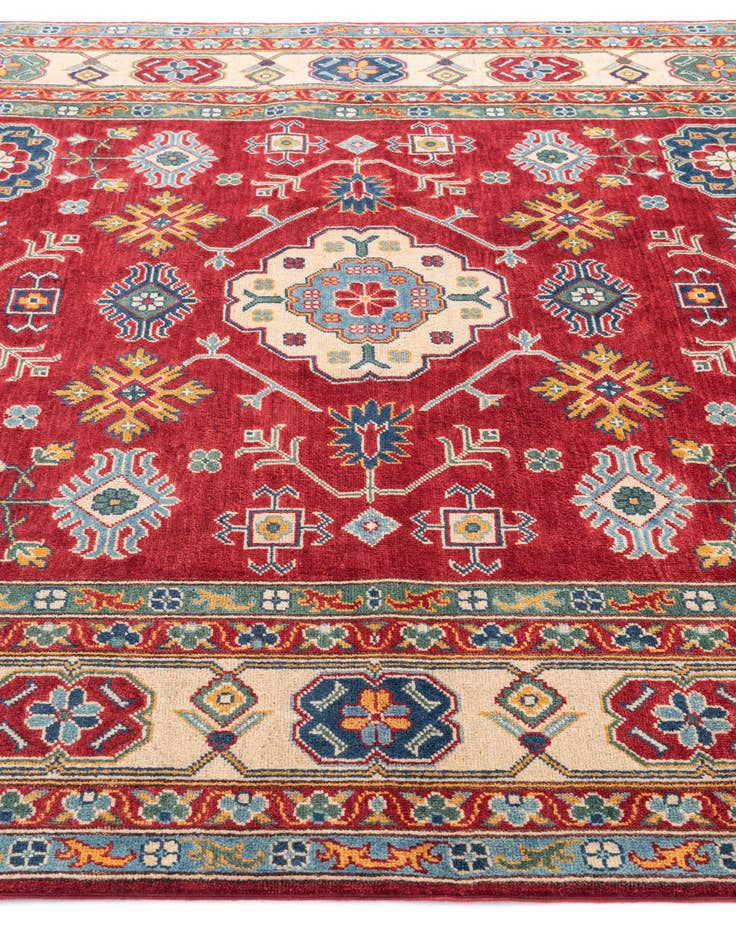 Detail image of 6' 8 x 9' 8 Hand Knotted Kazak Rug