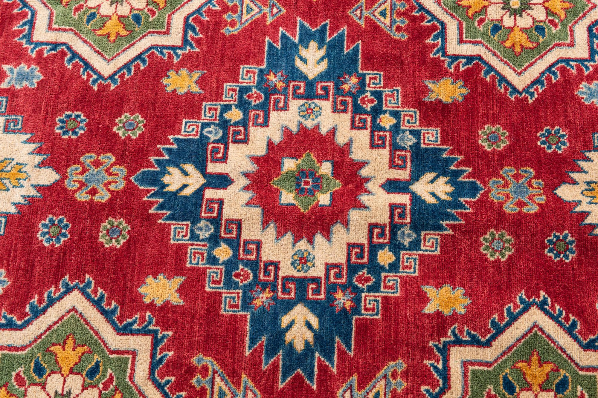 6' 6 x 9' 10 Hand Knotted Kazak Rug