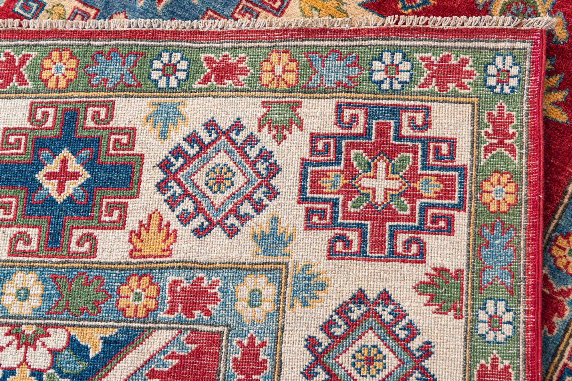 6' 6 x 9' 10 Hand Knotted Kazak Rug