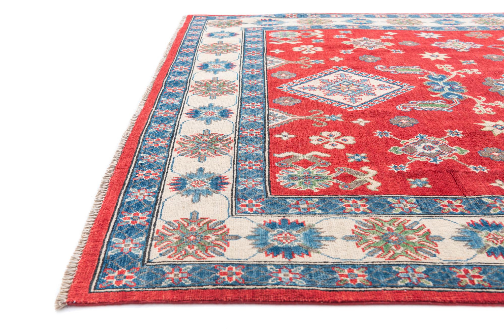 6' 2 x 9' 2 Hand Knotted Kazak Rug