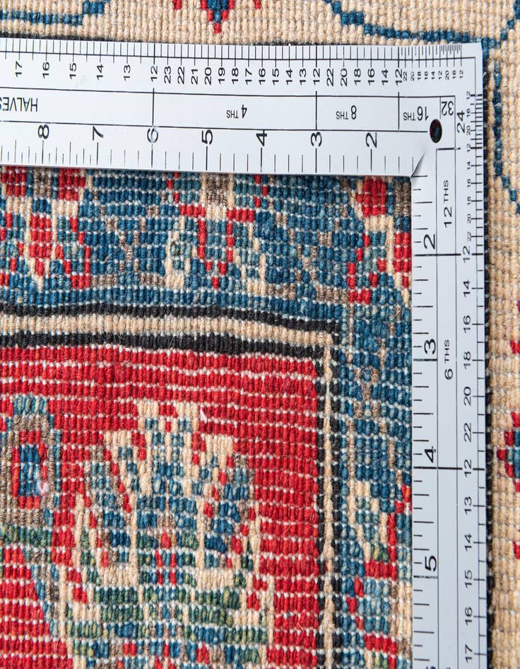 Detail image of 6' 2 x 9' 2  Hand Knotted Kazak Rug