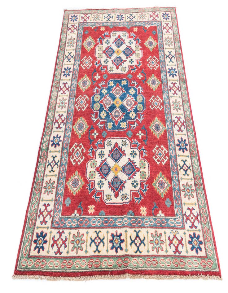 Detail image of 4' x 5' 9  Hand Knotted Kazak Rug