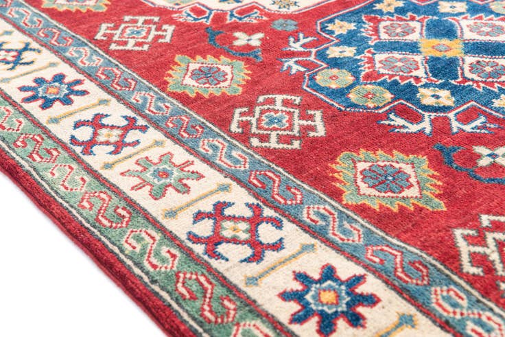 Detail image of 4' x 5' 9 Hand Knotted Kazak Rug