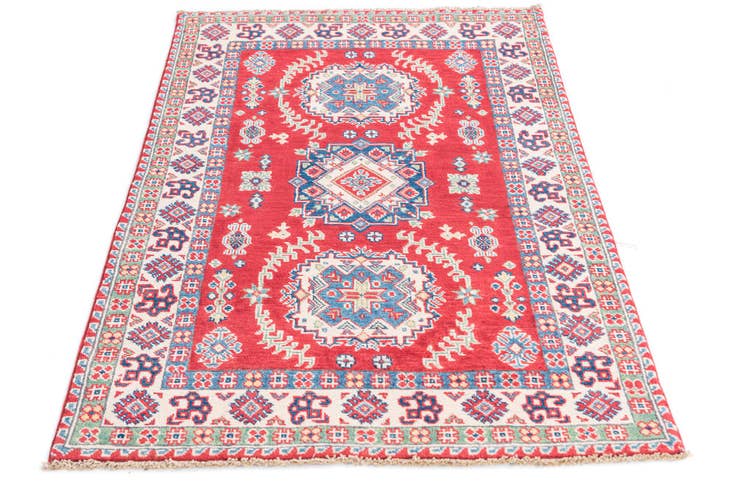Detail image of 3' 2 x 5' Hand Knotted Kazak Rug