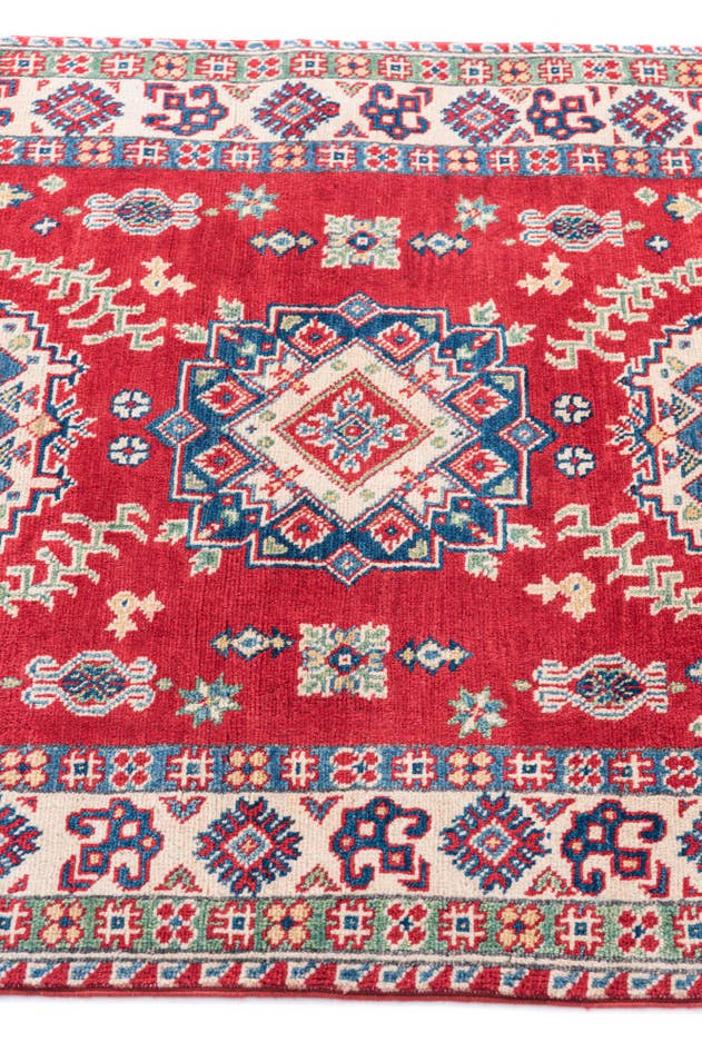 Detail image of 3' 2 x 5' Hand Knotted Kazak Rug