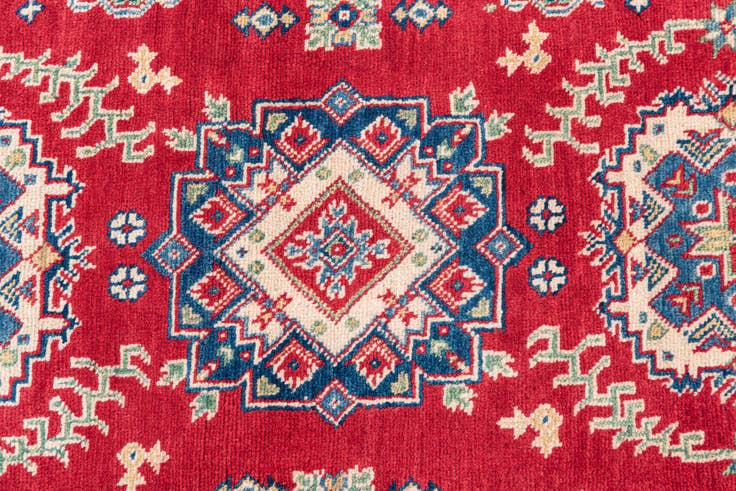 Detail image of 3' 2 x 5' Hand Knotted Kazak Rug