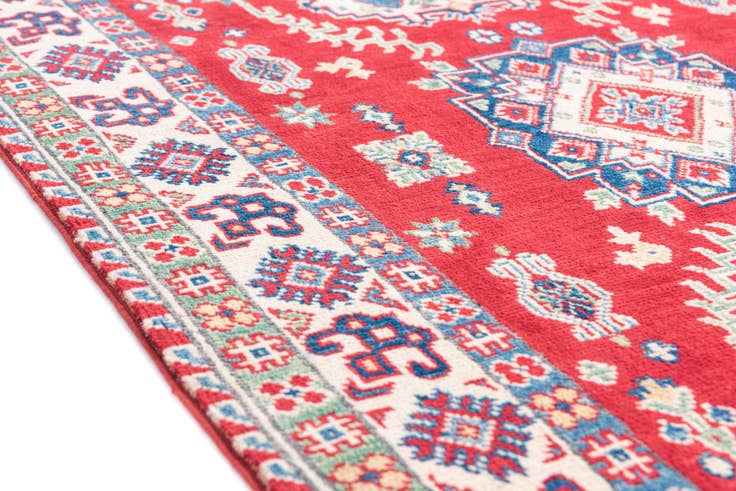 Detail image of 3' 2 x 5' Hand Knotted Kazak Rug