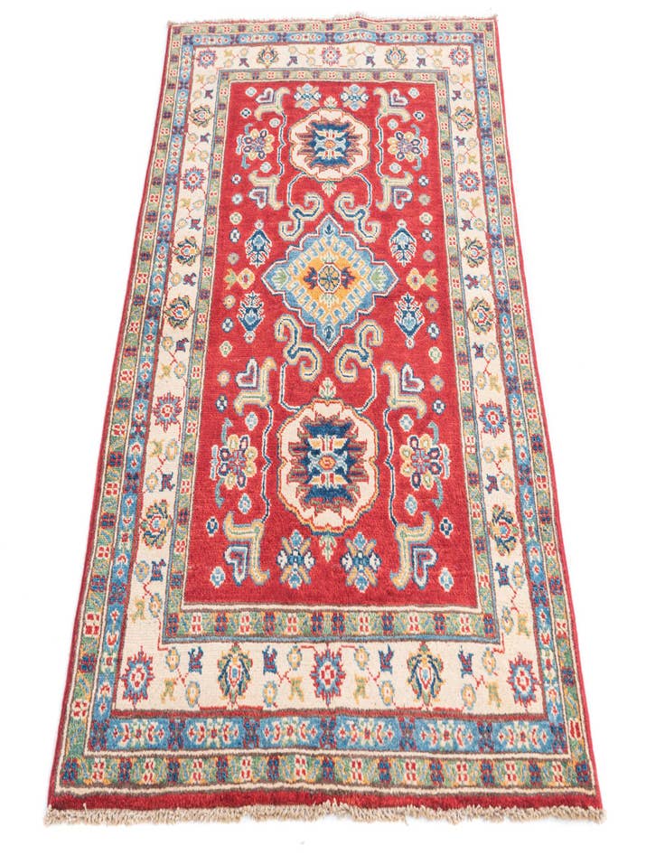 Detail image of 3' 2 x 5' Hand Knotted Kazak Rug