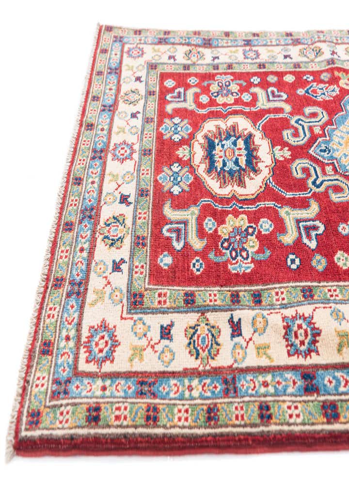 3' 5 x 4' 10 Hand Knotted Kazak Rug