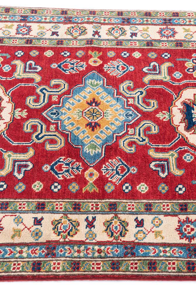 3' 5 x 4' 10 Hand Knotted Kazak Rug