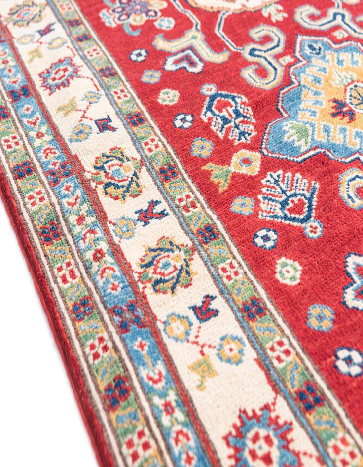 Detail image of 3' 5 x 4' 10 Hand Knotted Kazak Rug