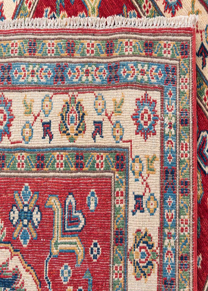 3' 5 x 4' 10 Hand Knotted Kazak Rug