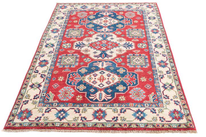 125cm x 185cm Handgeknüpft Kazak Teppich