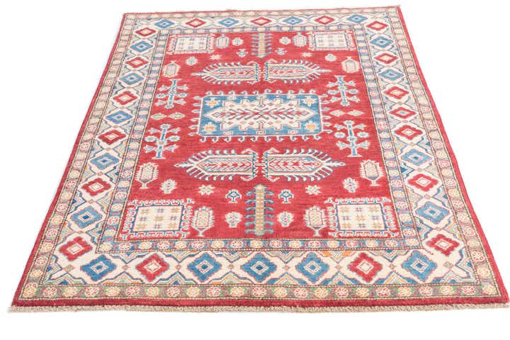 4' 1 x 5' 8 Hand Knotted Kazak Rug