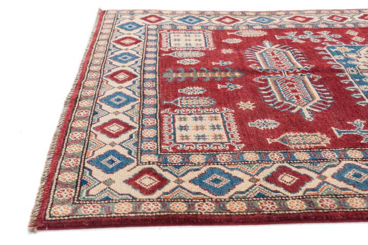 4' 1 x 5' 8 Hand Knotted Kazak Rug