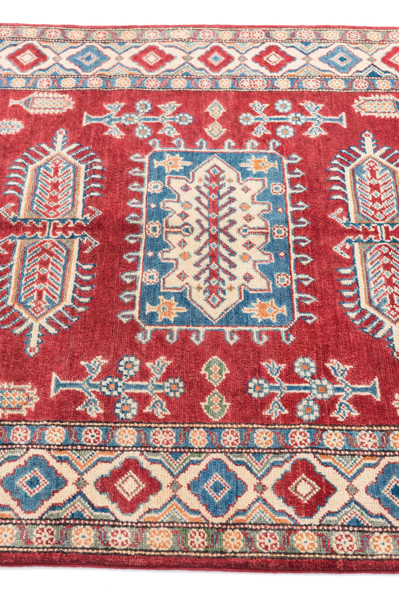 125cm x 175cm anudado a mano Kazak Alfombra