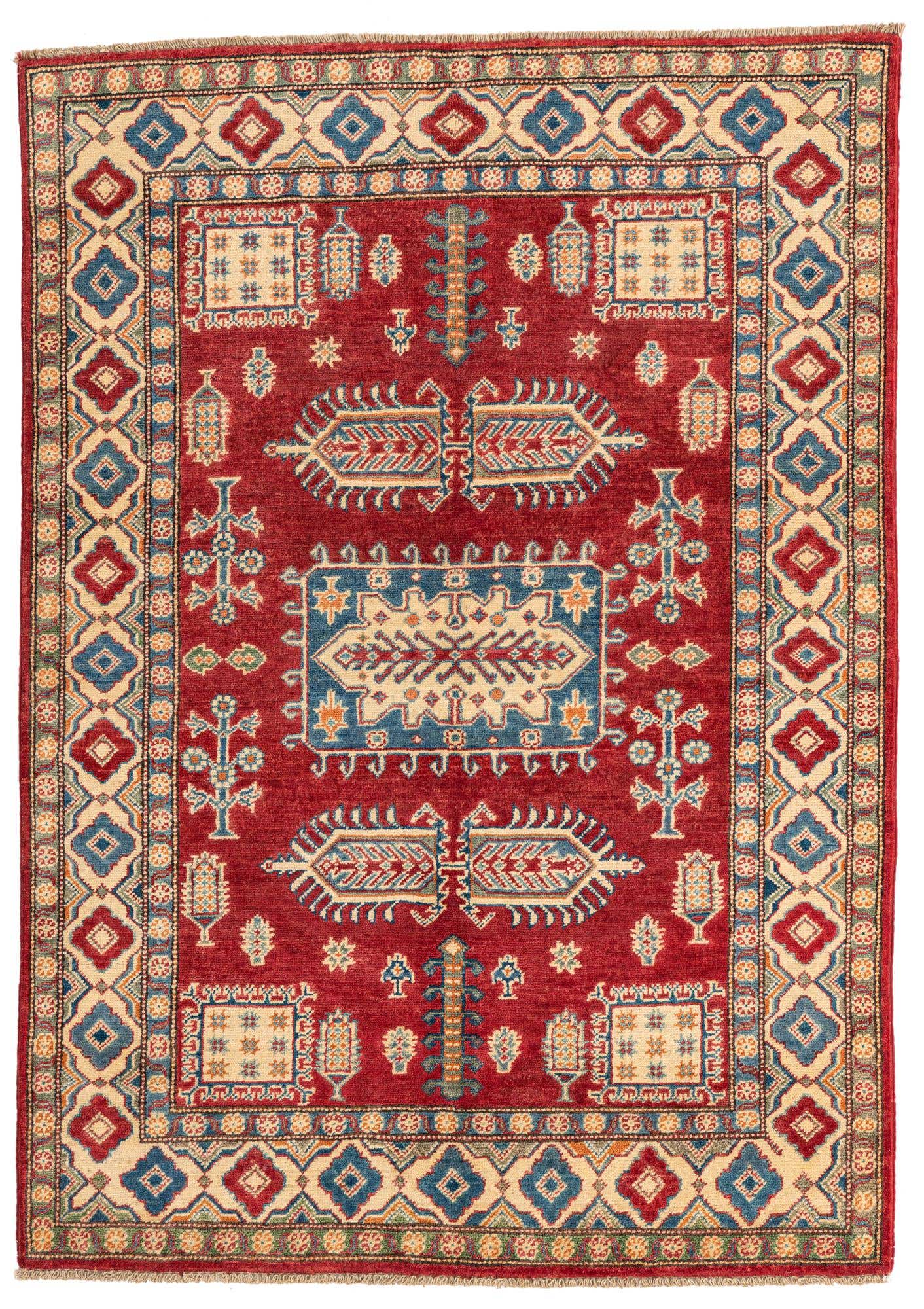 4' 1 x 5' 8 Hand Knotted Kazak Rug