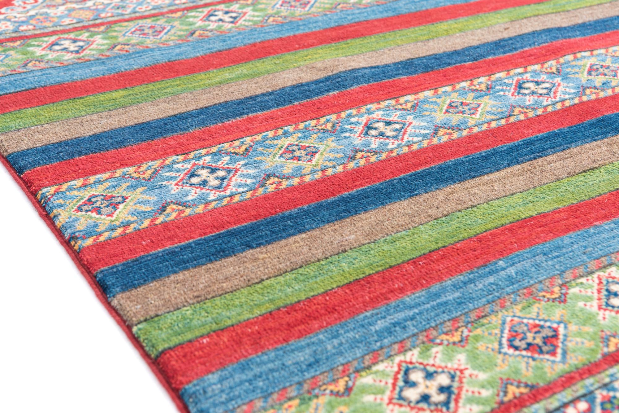 3' 10 x 6' 1 Hand Knotted Kazak Rug